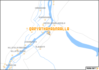 map of Qaryat Hamad Naalla