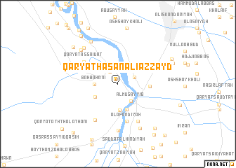 map of Qaryat Ḩasan ‘Alī az Zayd