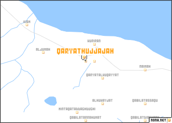 map of Qaryat Ḩujjājah