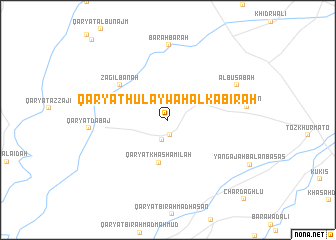 map of Qaryat Ḩulaywah al Kabīrah