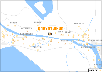 map of Qaryat Jīkūr