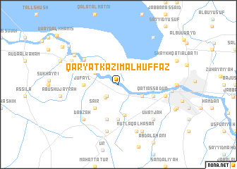 map of Qaryat Kāz̧im al Ḩuffāz̧