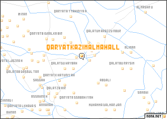 map of Qaryat Kāz̧im al Maḩall