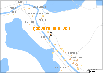 map of Qaryat Khalīlīyah