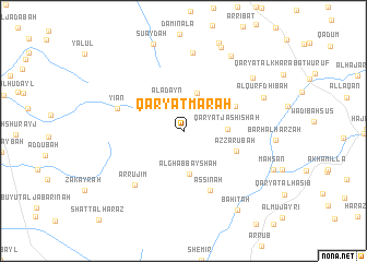 map of Qaryat Maraḩ