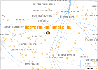 map of Qaryat Muḩammad al ‘Alāwī