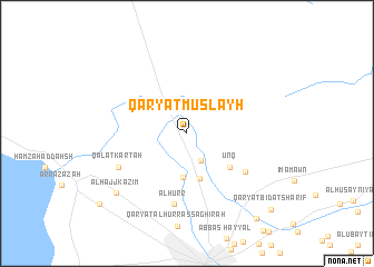 map of Qaryat Muşlayḩ