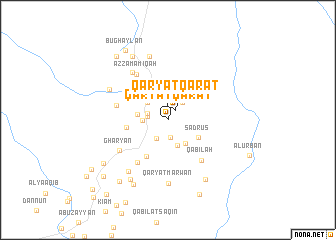 map of Qaryat Qārāt