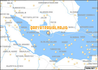 map of Qaryat Rāḑī al Mājid