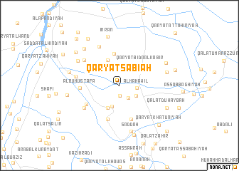 map of Qaryat Şabī‘ah