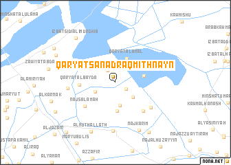 map of Qaryat Sanad Raqm Ithnayn