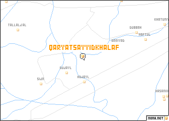 map of Qaryat Sayyid Khalaf