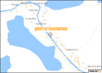 map of Qaryat Shinānah