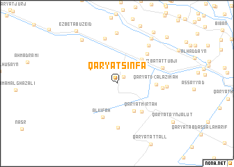 map of Qaryat Sinfā