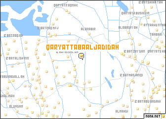 map of Qaryat Ţābā al Jadīdah