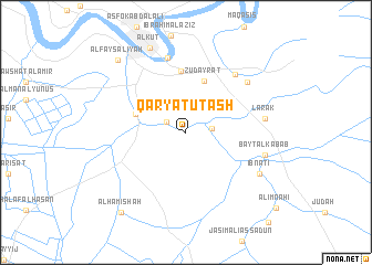 map of Qaryat ‘Uţāsh