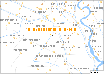 map of Qaryat ‘Uthmān Ibn ‘Affān