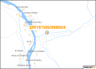 map of Qaryat Wādī ‘Abbādī 1
