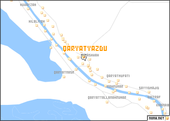 map of Qaryat Yazdū