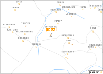 map of Qārzī