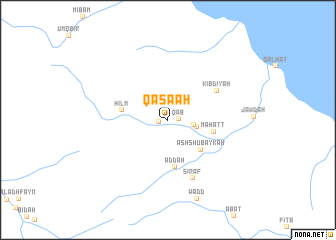 map of Qaşa‘ah