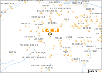 map of Qaşabeh