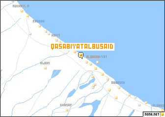 map of Qaşabīyat Āl Bū Sa‘īd