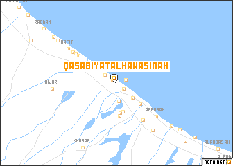 map of Qaşabīyat al Ḩawāsinah