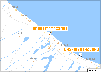 map of Qaşabīyat az Za‘āb