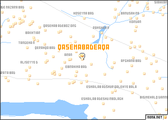 map of Qāsemābād-e Āqā