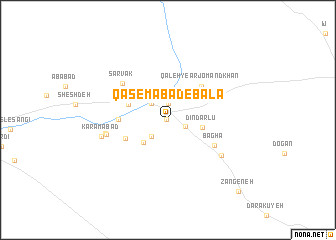 map of Qāsemābād-e Bālā