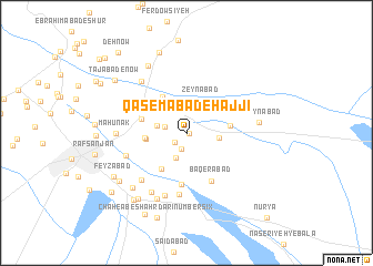 map of Qāsemābād-e Ḩājjī