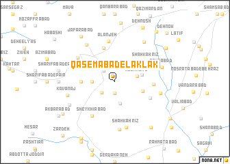 map of Qāsemābād-e Laklak