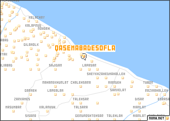 map of Qāsemābād-e Soflá