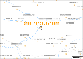 map of Qāsemābād-e Veynesār