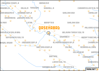 map of Qāsemābād