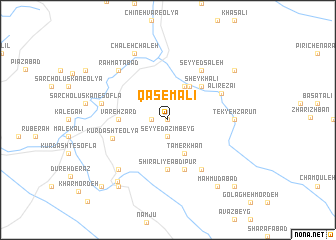 map of Qāsem‘alī