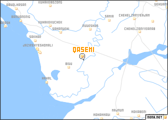 map of Qāsemī