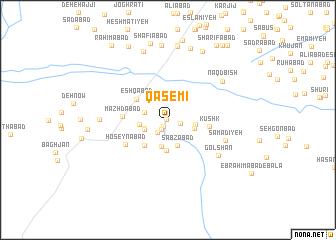 map of Qāsemī
