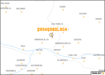 map of Qashqā Bolāgh