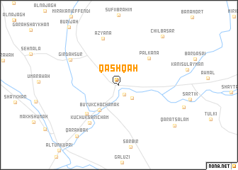 map of Qashqah