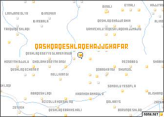 map of Qāshqā Qeshlāq-e Ḩājj Ghafar