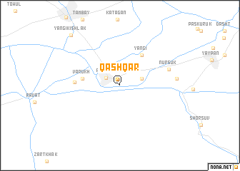 map of Qashqar