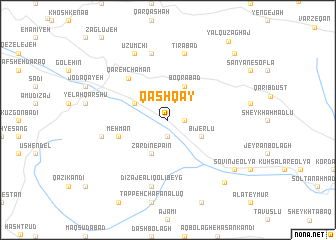 map of Qashqāy