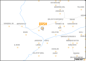 map of Qāsh