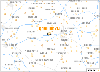 map of Qasimbǝyli