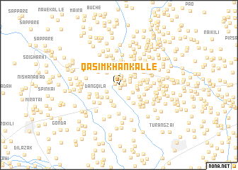 map of Qasim Khān Kalle