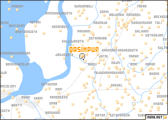 map of Qāsimpur