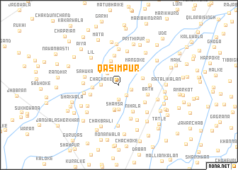 map of Qāsimpur