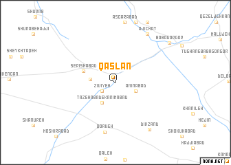 map of Qaşlān